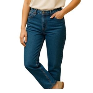 Vintage Harley-Davidson Y2K Straight Leg Jeans Blue Medium Wash Rigid 12 Long